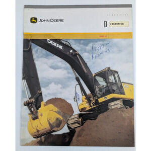 John Deere Excavator 350D Brochure Dealers Booklet